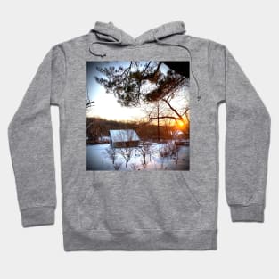 Winter Homestead Sunset Hoodie